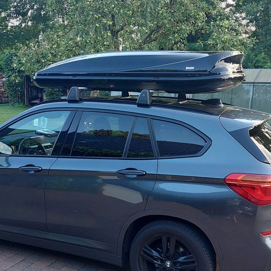 dakkoffer bmw met originele dakdragers, Auto diversen, Ophalen, Gebruikt