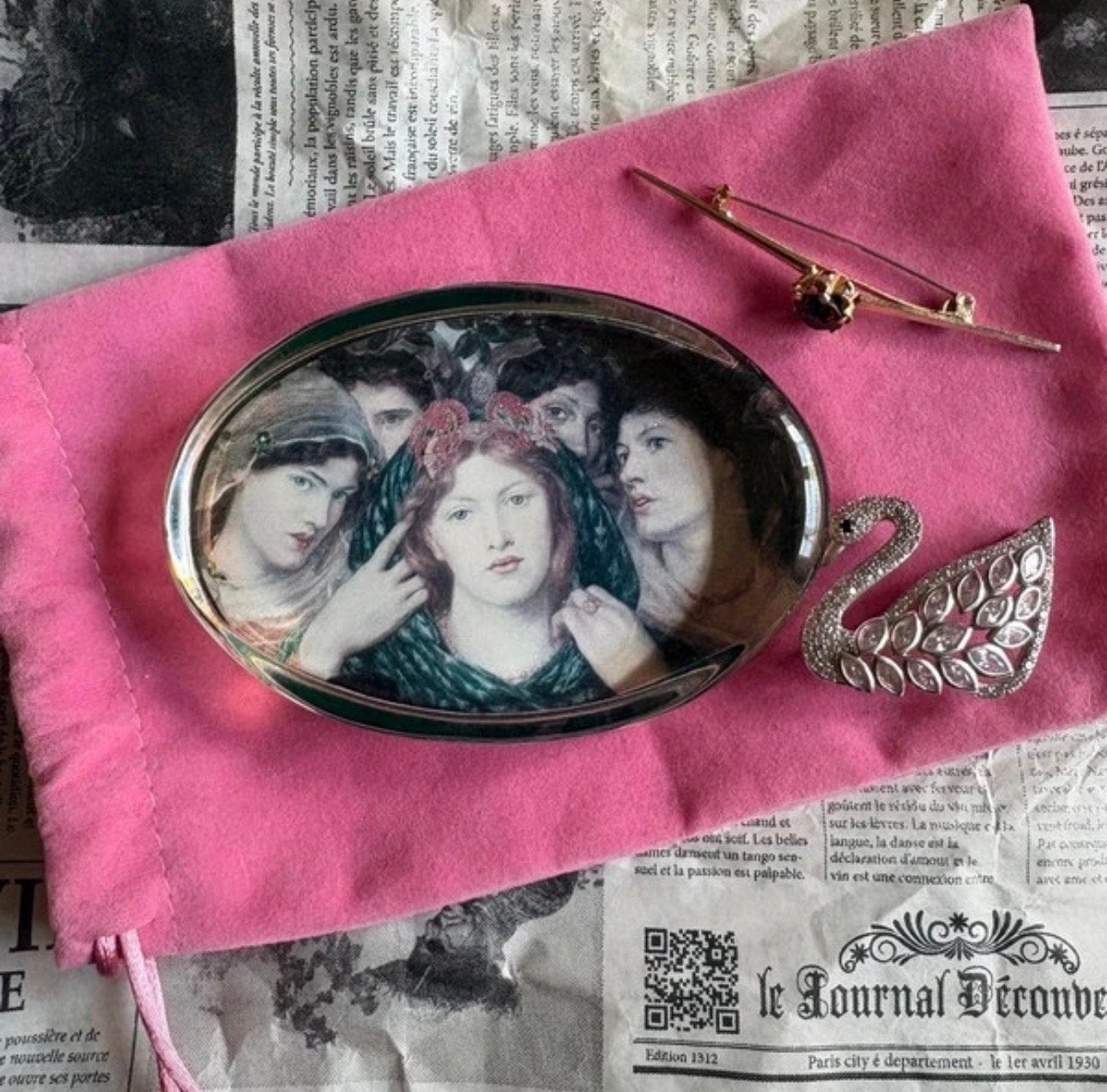 Vier mooie items, Handtassen en Accessoires, Ophalen of Verzenden, Gebruikt