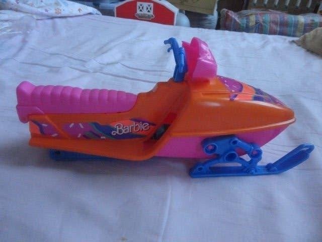 barbie sneeuw scooter, Verzenden, Gebruikt, Barbie