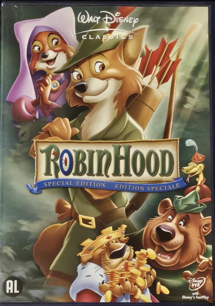 Robin Hood Special Edition (1973) Disney, Cd's en Dvd's, Ophalen of Verzenden, Zo goed als nieuw