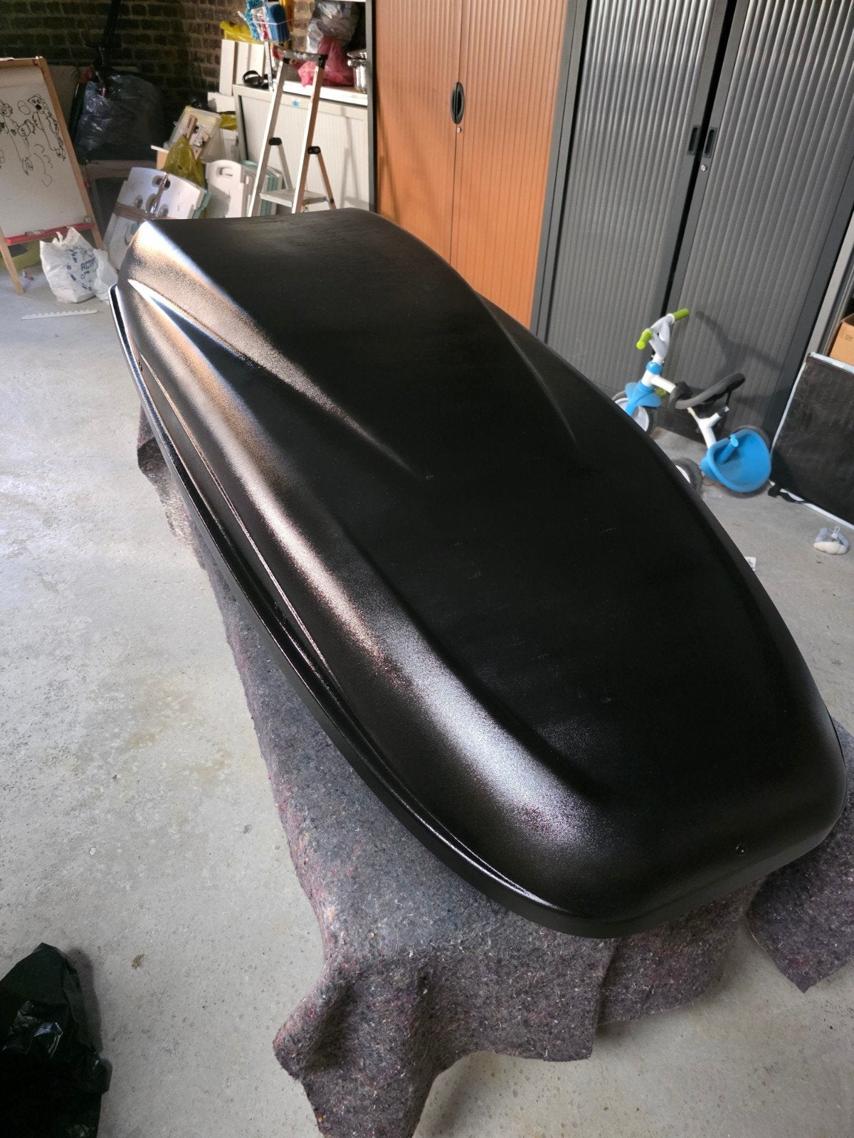 Coffre de toit 390L (Grand modèle 195cm), Enlèvement, Utilisé