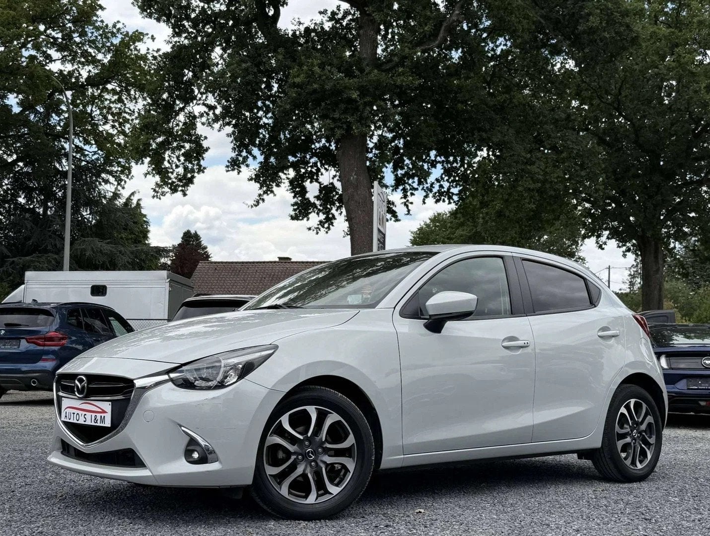 Mazda 2 1.5i Benzine Camera CruiseC. Navi Airco Garantie!, Auto's, Stof, 4 cilinders, Bedrijf, Zilver of Grijs