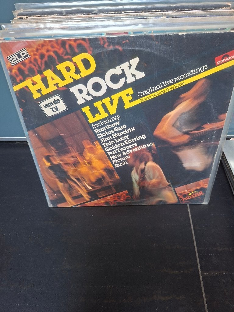 lp - various - hard rock live - vak 10, Cd's en Dvd's, Gebruikt, Ophalen of Verzenden, Hardrock, 12 inch