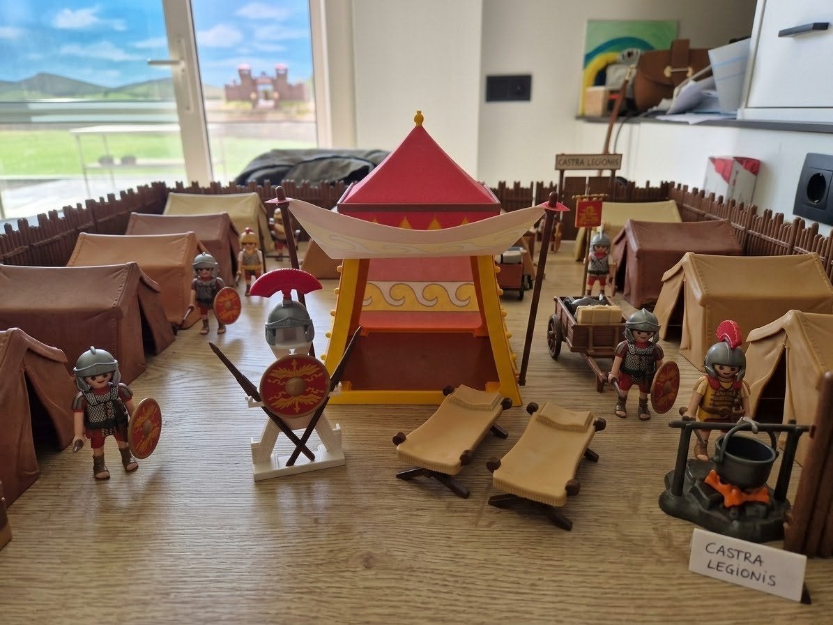 Playmobil Romeinse legertent en wapenstandaard, Ophalen of Verzenden, Zo goed als nieuw