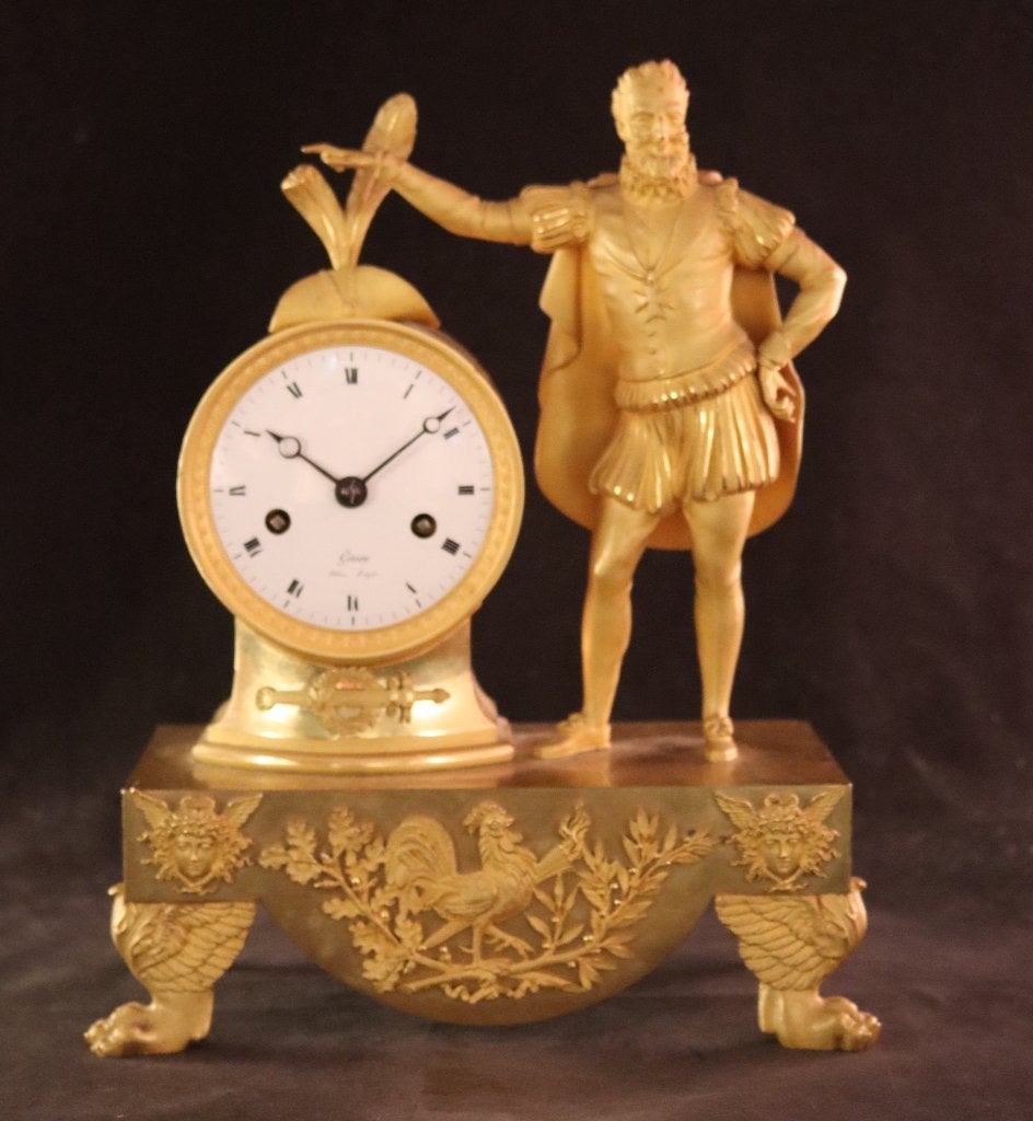 Belle horloge de cheminée Empire antique, Antiquités & Art, Antiquités | Horloges, Enlèvement ou Envoi