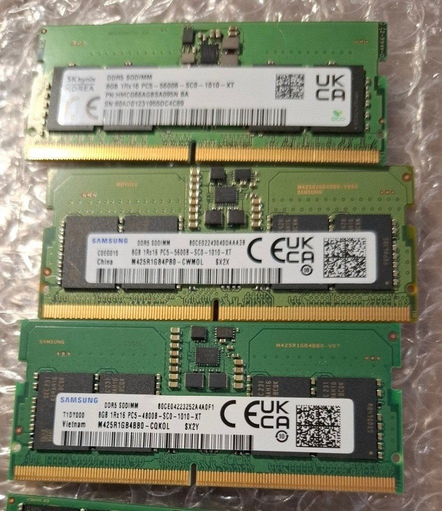8gb ddr5 SODIMM ( 5600 / 4800 ), Enlèvement ou Envoi, Info@retrogamed.be, 8 GB, RetroGamed