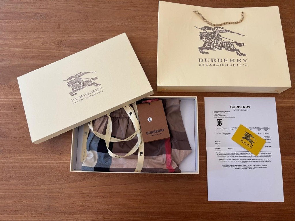 Burberry short – nieuw, volledige set en factuur, Kleding | Heren, Maat 52/54 (L), Beige, Ophalen of Verzenden, Zwemshort