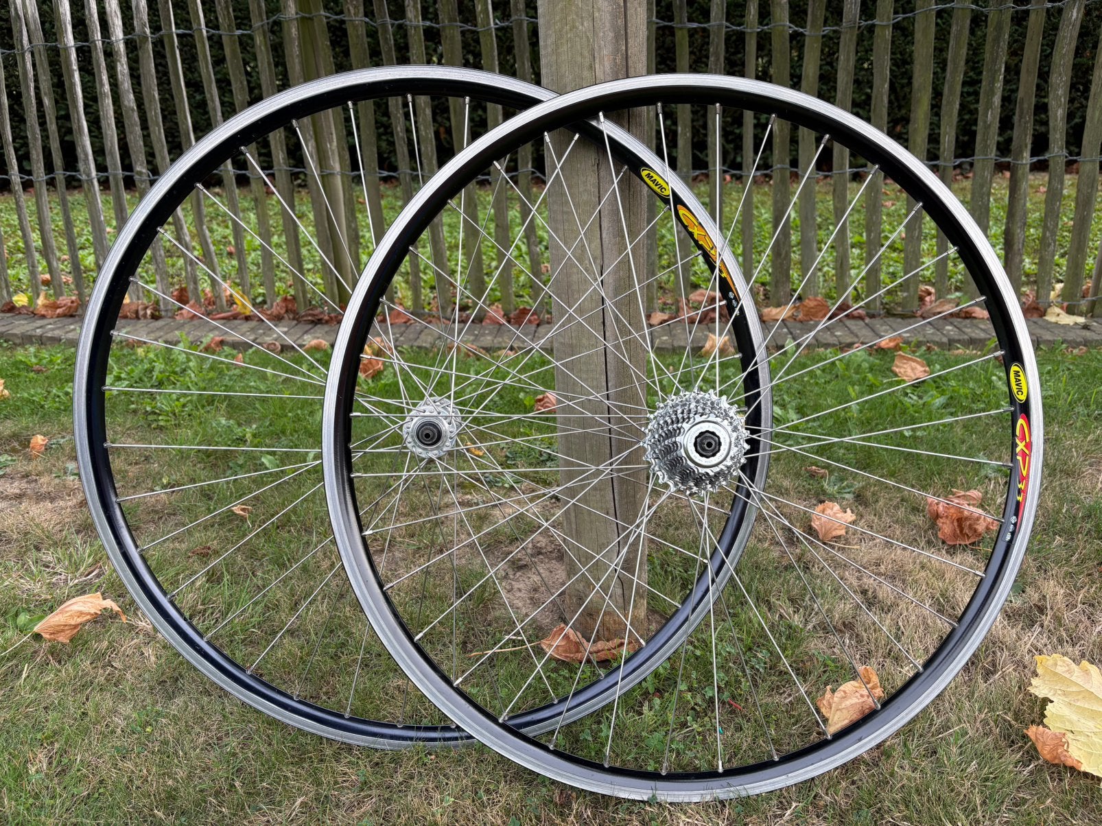 Set Campa wielen 10 speed Veloce/Athena, Mavic velgen, Wiel, Gebruikt, Ophalen of Verzenden, Oldtimerfiets