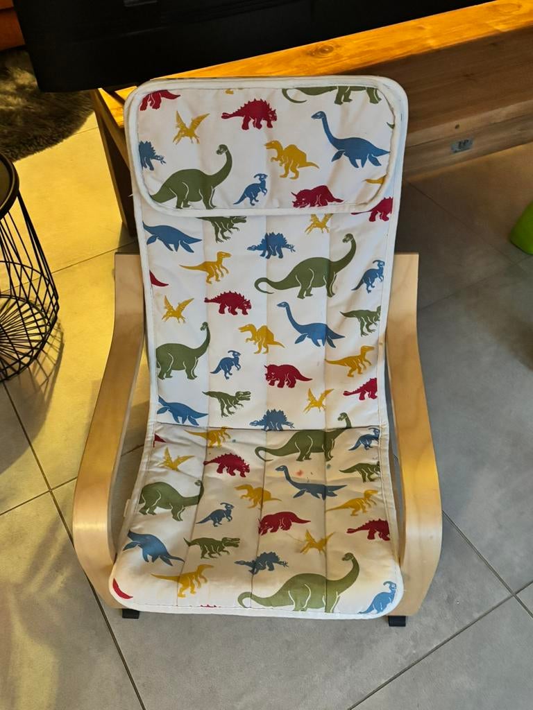 Ikea kinderstoel dino’s, Ophalen, Zo goed als nieuw