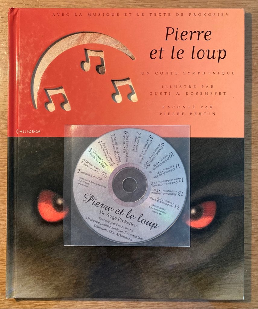 Livre "PIERRE ET LE LOUP" avec CD, Livres, Enlèvement ou Envoi, Comme neuf, Prokofiev
