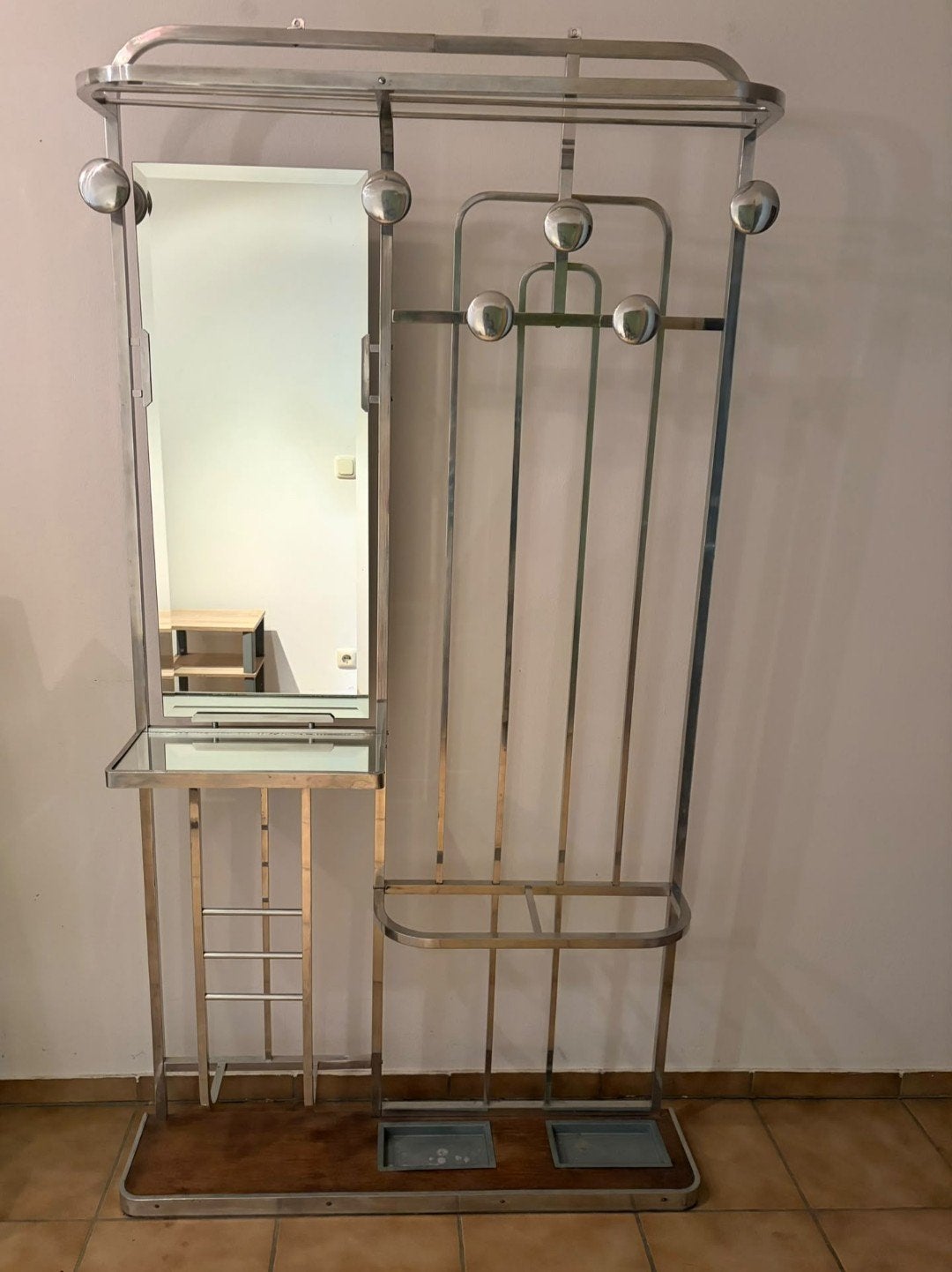 Art Deco vrijstaande halgarderobe jaren 1930, Ophalen