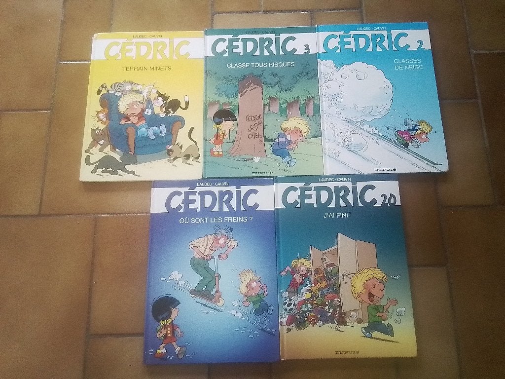 Lot 5 bds cedric pour 12 euros, Enlèvement, Utilisé