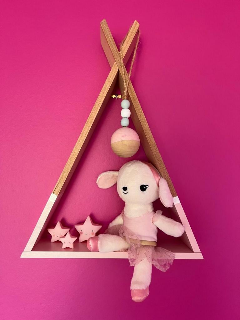 Houten roze tipi XL sheft van Petit Monkey, Ophalen of Verzenden, Zo goed als nieuw, Wanddecoratie