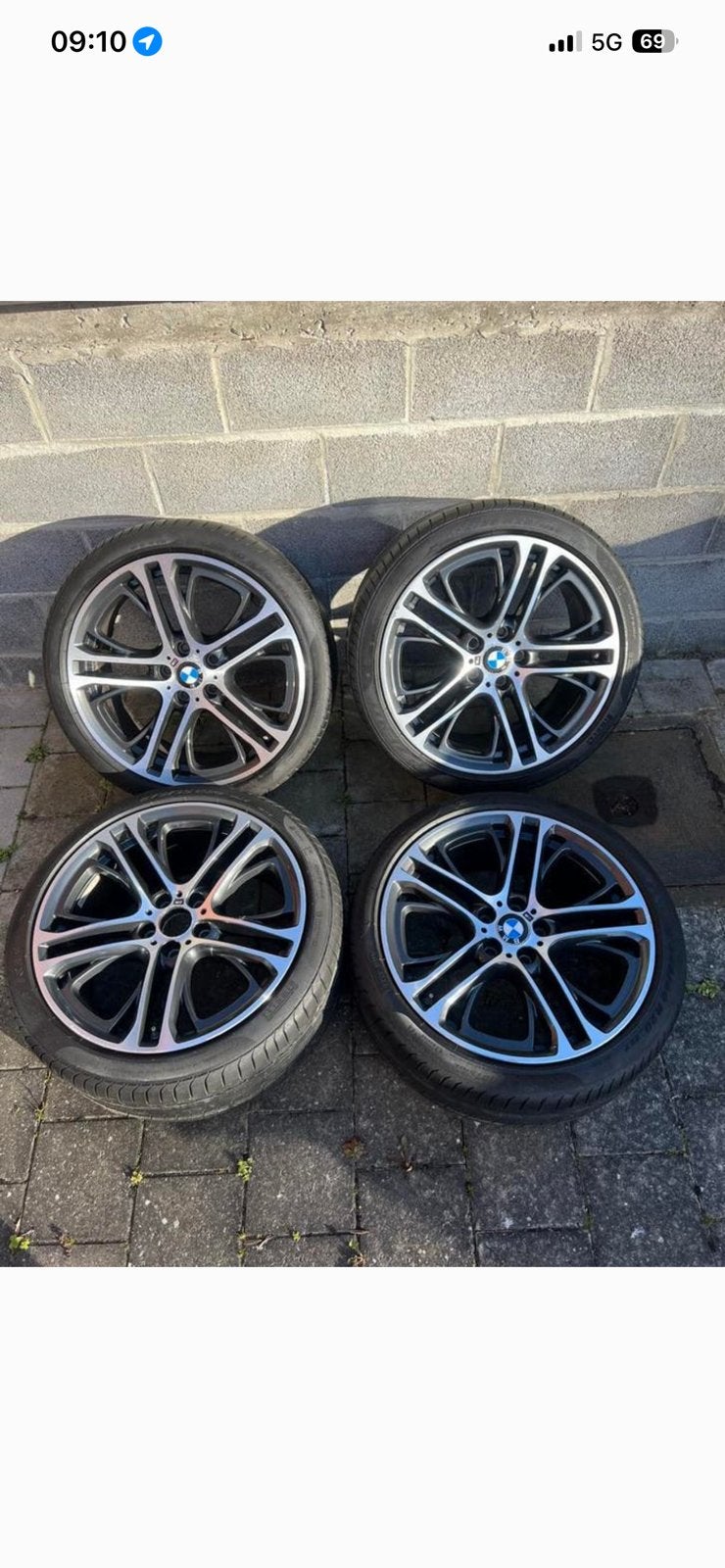 Paire de roues larges Bmw X4 +32487107454, Autos : Pièces & Accessoires, Neuf, Pneus et Jantes, Pneus hiver, Enlèvement ou Envoi