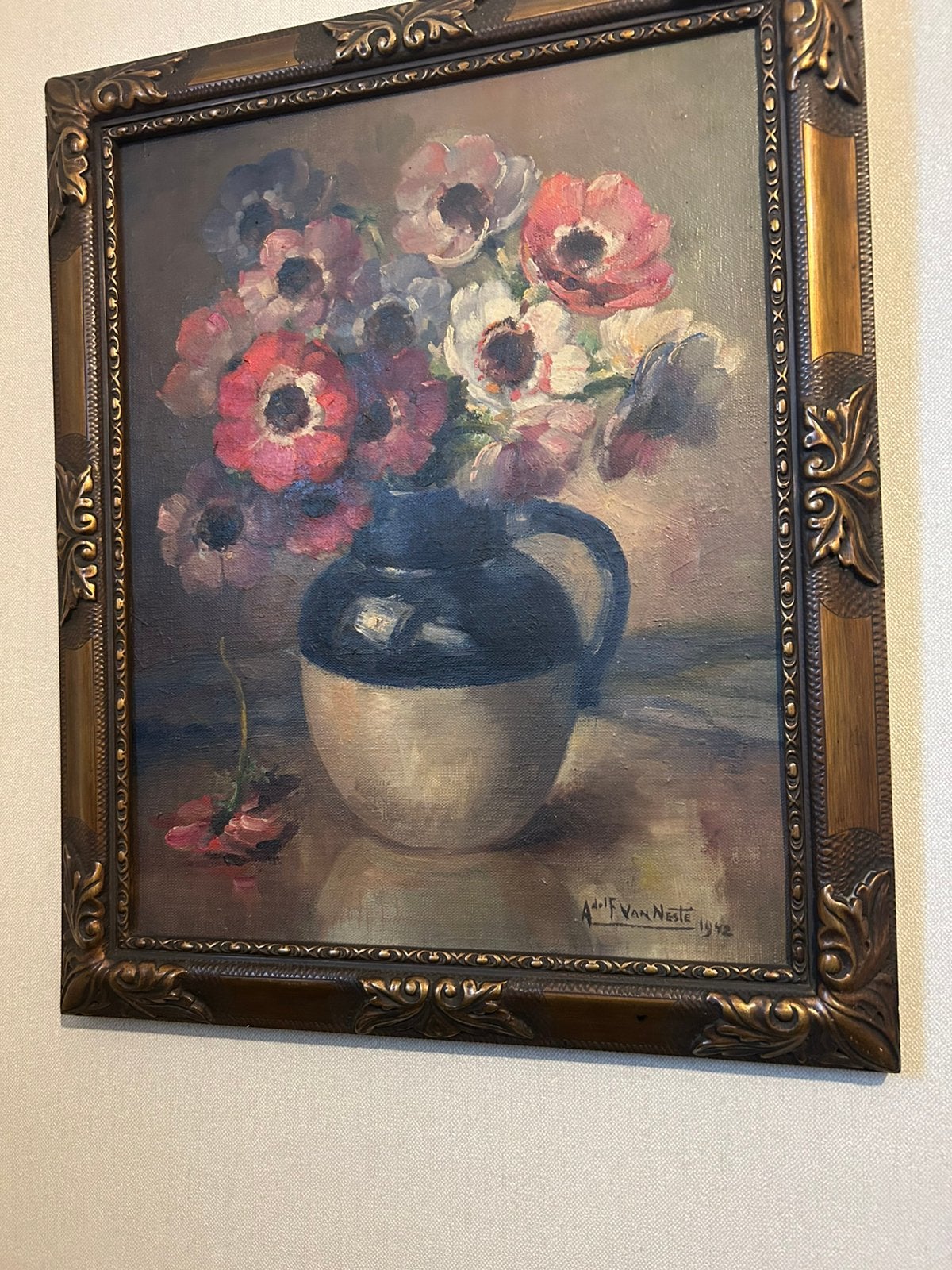 Schilderij Adolf van Neste 1942, Antiquités & Art, Enlèvement