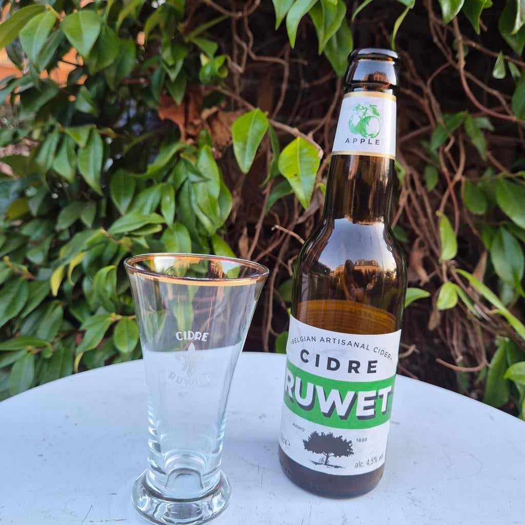 Cidre Ruwet, vintage drinkglaasjes, 9, Ophalen of Verzenden