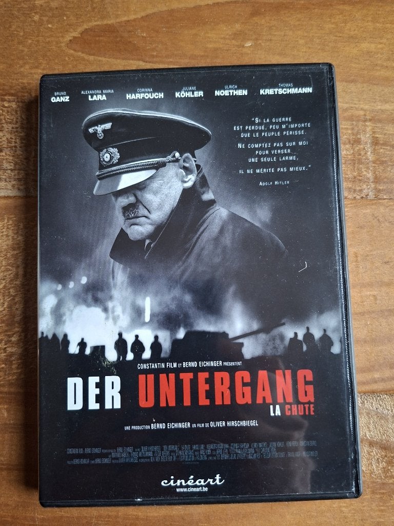 La chute - Olivier Hirschbiegel - Bruno Ganz, CD & DVD, DVD | Drame, Enlèvement ou Envoi, Utilisé, Drame historique
