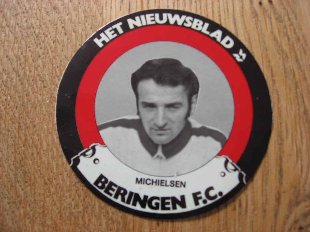 Sticker Beringen FC Michielsen Het Nieuwsblad jaren 70, Ophalen of Verzenden, Nieuw, Poster, Plaatje of Sticker