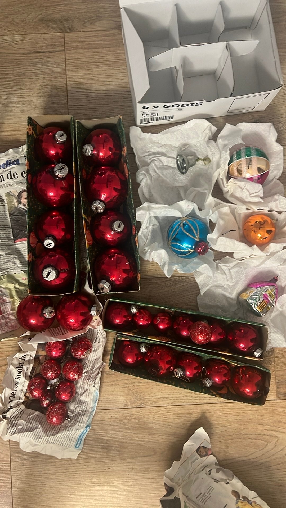 Kerstballen, Diversen, Kerst, Ophalen, Gebruikt