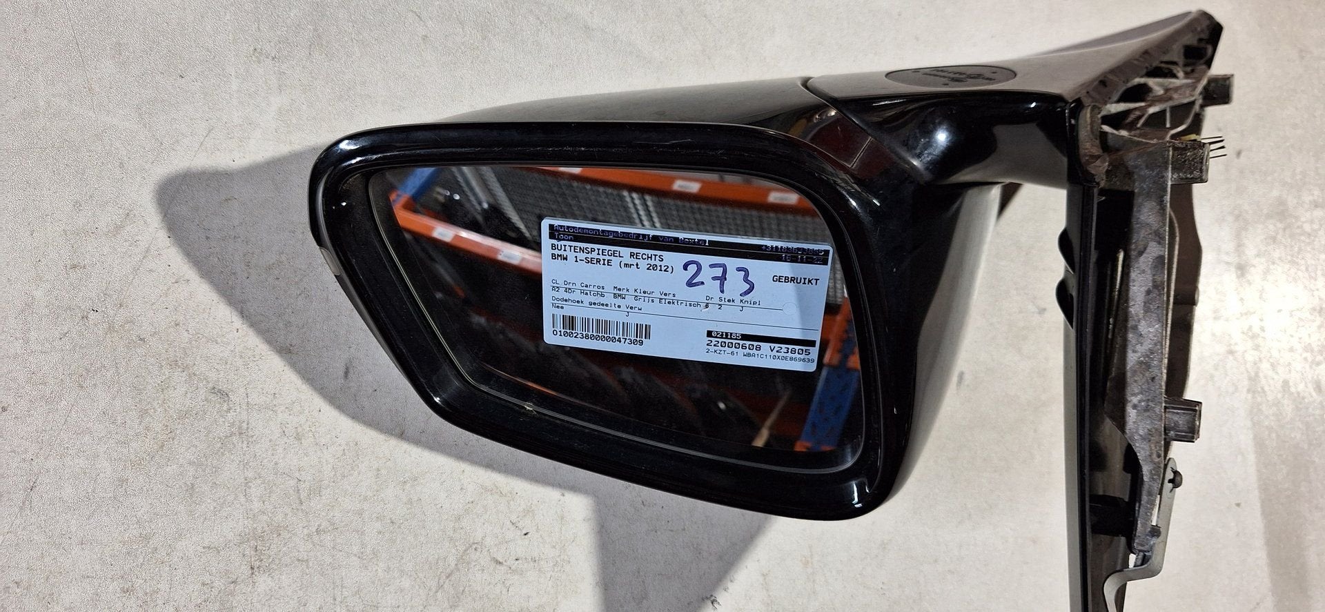 BMW 1-Serie (F20/F21) Buitenspiegel Rechts Grijs Metallic (2, Gebruikt, -, -, Ophalen of Verzenden