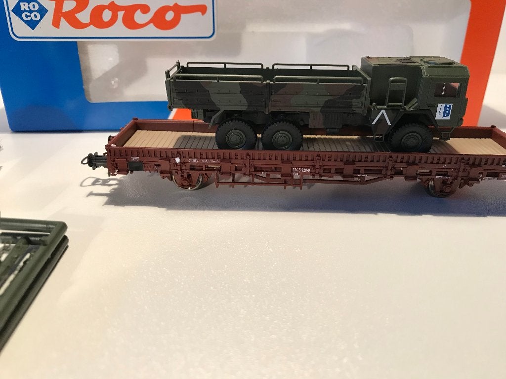 MAN 6x6 TRUCK - IFOR - MILITAIRE TRANSPORTWAGON - 1:87, Gelijkstroom, Verzenden, Roco, Nieuw
