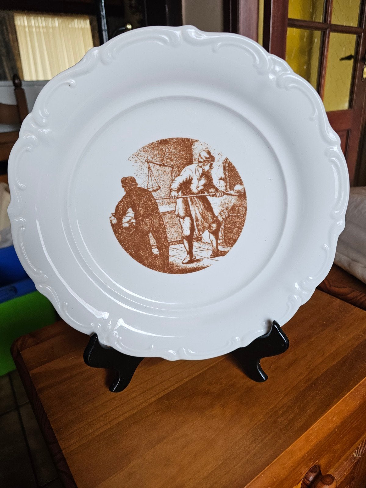 Porseleine sierbord, Antiquités & Art, Antiquités | Plateaux, Enlèvement ou Envoi