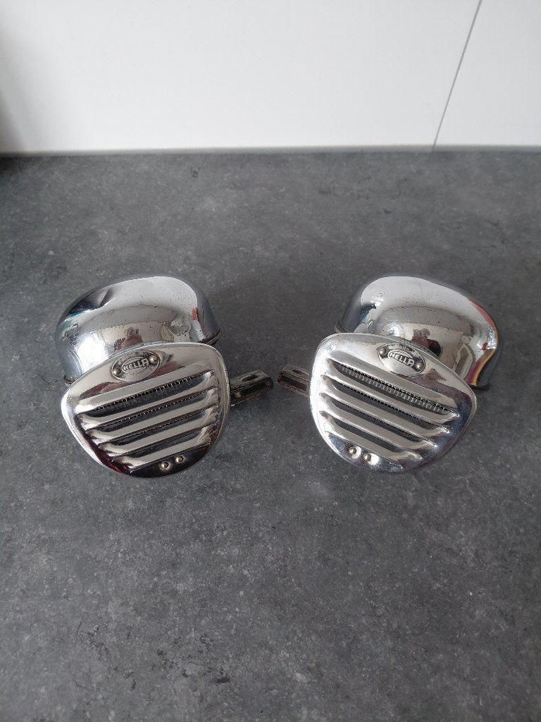 Set Hella Fanfare Claxons 6v VW T1 Kever Oldtimer, Verzenden, Gebruikt, Mercedes-Benz