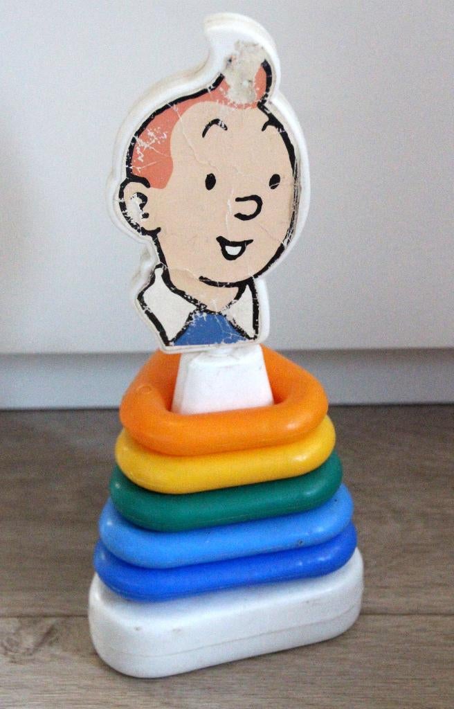 tintin le jeu des anneaux rare Kuifje spel met ringen Hergé, Verzenden, Kuifje, Gebruikt
