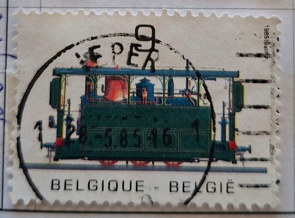 Timbres belges OBP 2170/73, Timbres & Monnaies, Enlèvement ou Envoi, Trains, Affranchi, Timbre-poste