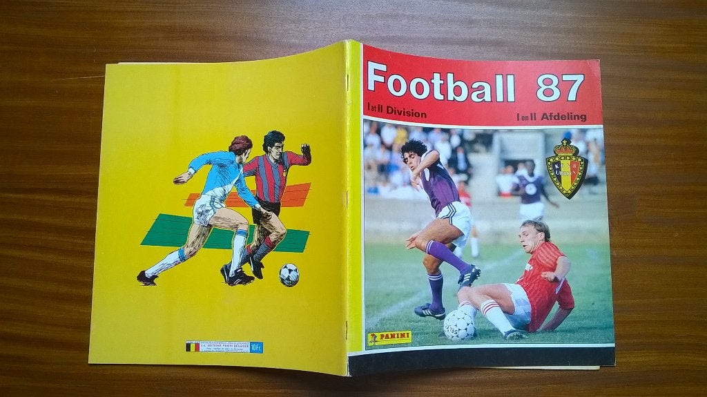 Album vide de PANINI FOOTBALL BELGIUM 1987, Enlèvement ou Envoi