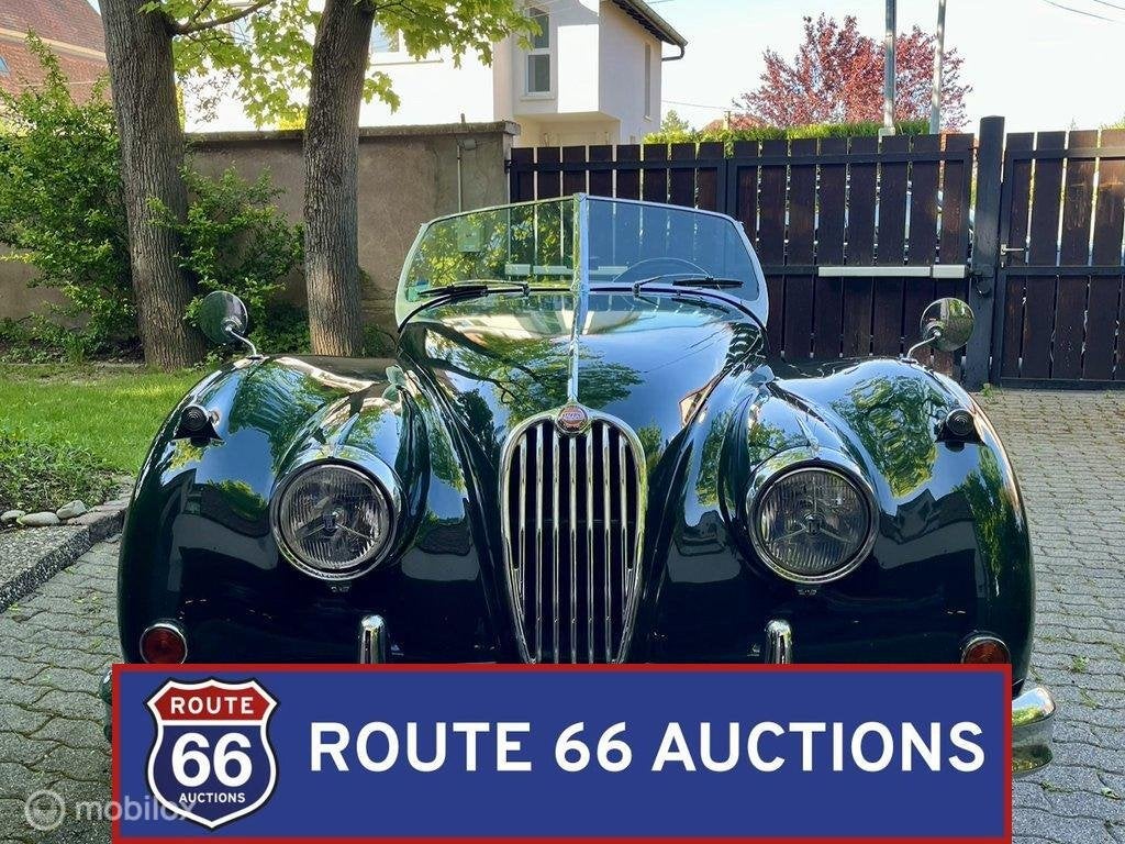 Jaguar XK140 | 1956 | Route 66 Auctions, Autos, Achat, Entreprise, Boîte manuelle, Autre carrosserie