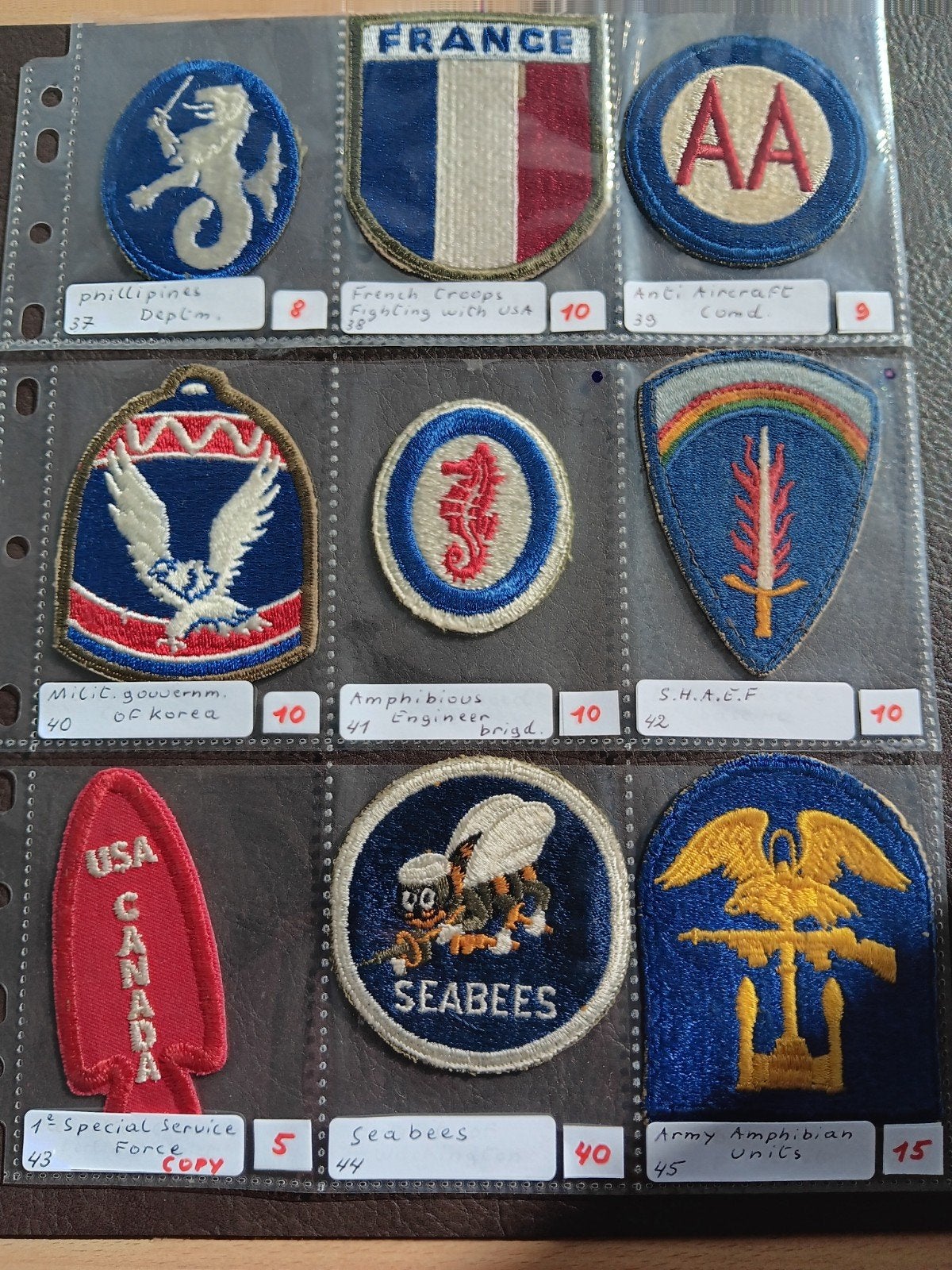 us ww2 patches, Ophalen of Verzenden