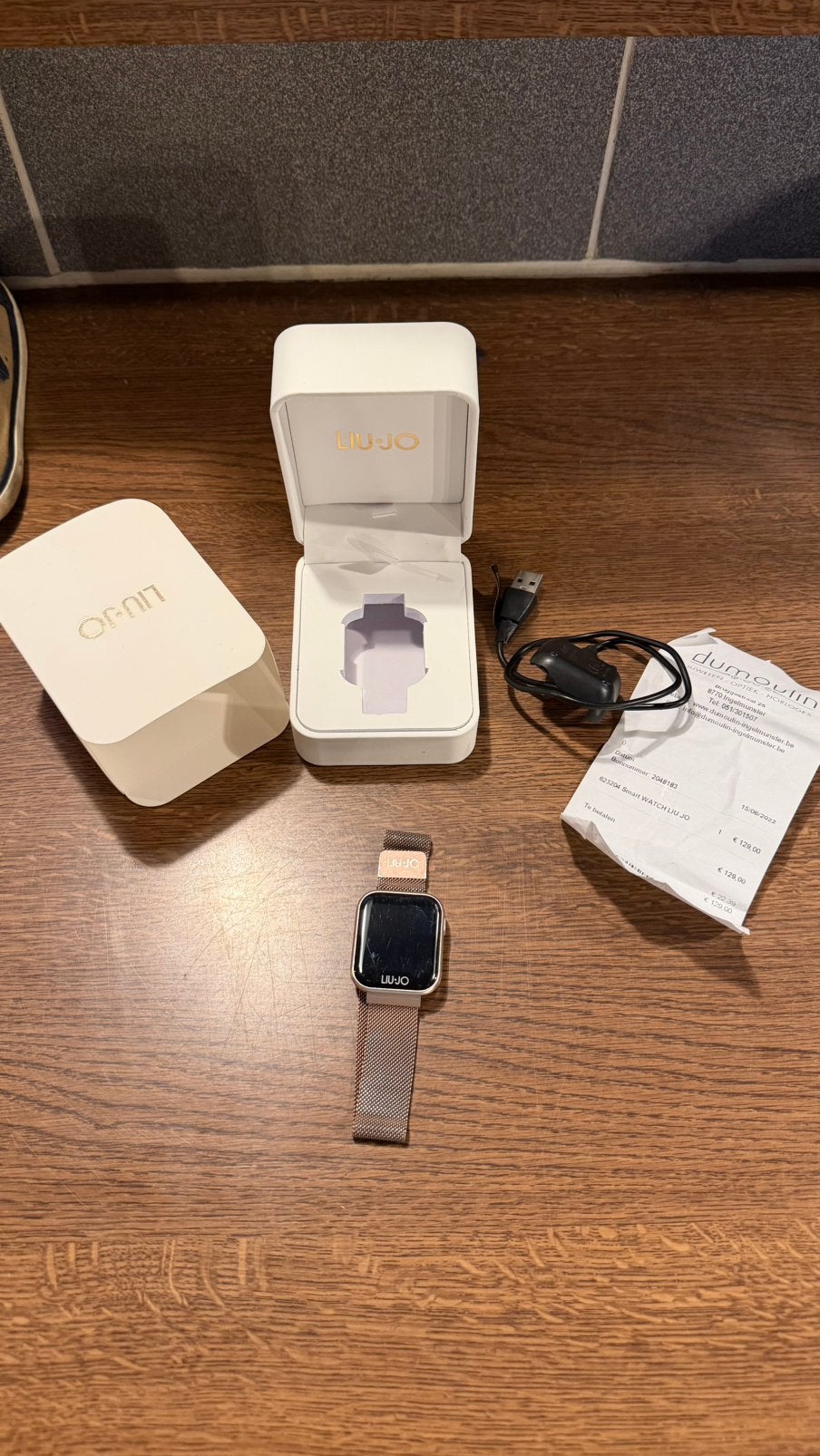 Liu jo horloge, Étanche, Rose, Comme neuf, Enlèvement
