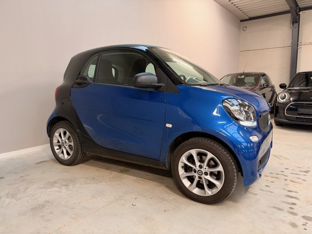 Smart ForTwo 1.0i Perfect Airco BT Slechts 23000km!, Auto's, Dealer onderhouden, Blauw, Bedrijf, Bluetooth