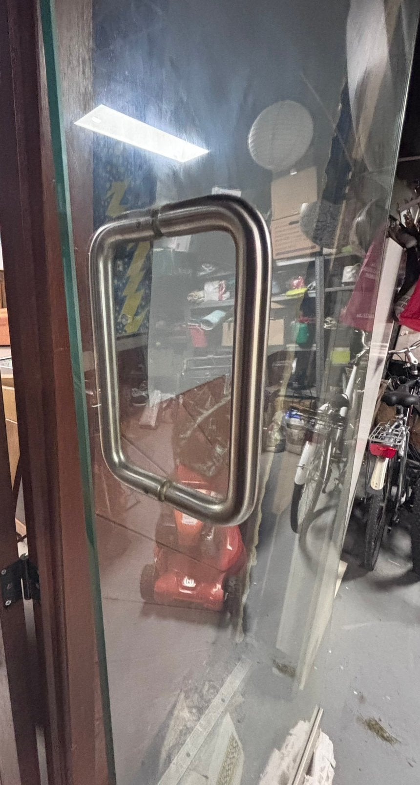 Glazen schuifdeur, Doe-het-zelf en Bouw, Ophalen, Gebruikt, 80 tot 100 cm, 215 cm of meer