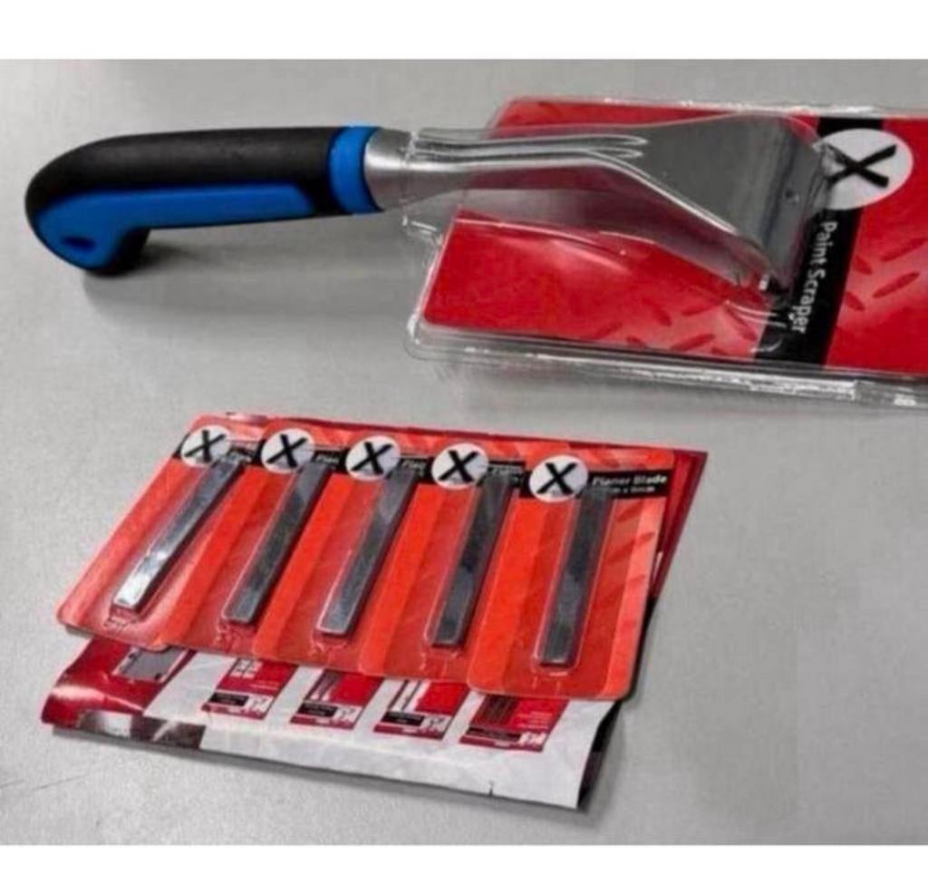 Verfschraper verf-schraper 50mm + 5 mesjes paint scraper, Ophalen of Verzenden, Nieuw, Overige typen