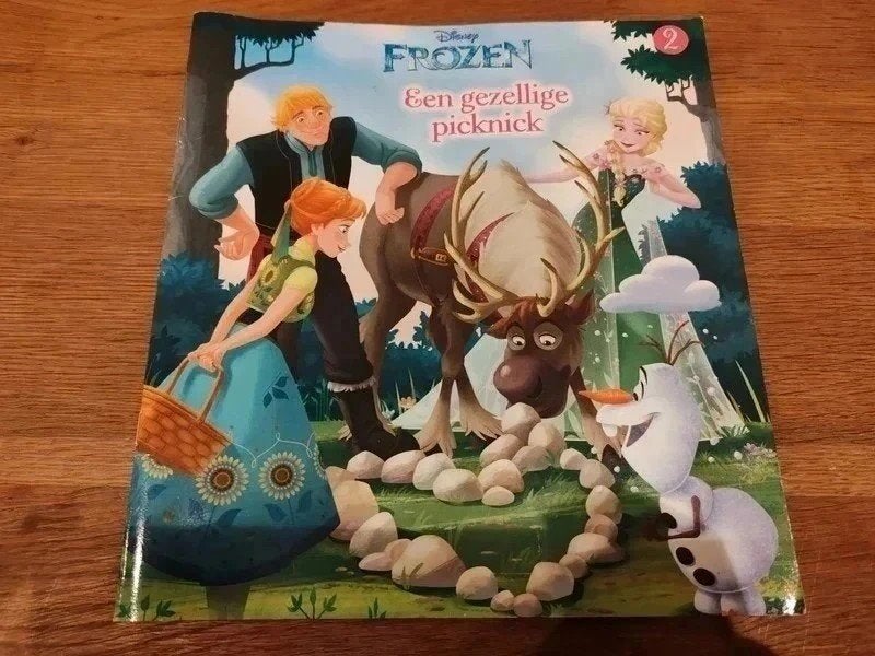 Leesboekje frozen een gezellige picknick, Boeken, Ophalen of Verzenden, Zo goed als nieuw, Sprookjes