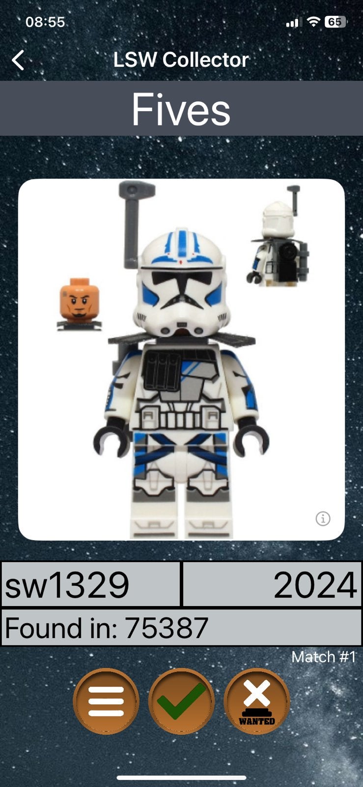 Minifigs Lego Star Wars PARTIE 1, Neuf, Lego, Accessoires inclus, Minifigurine