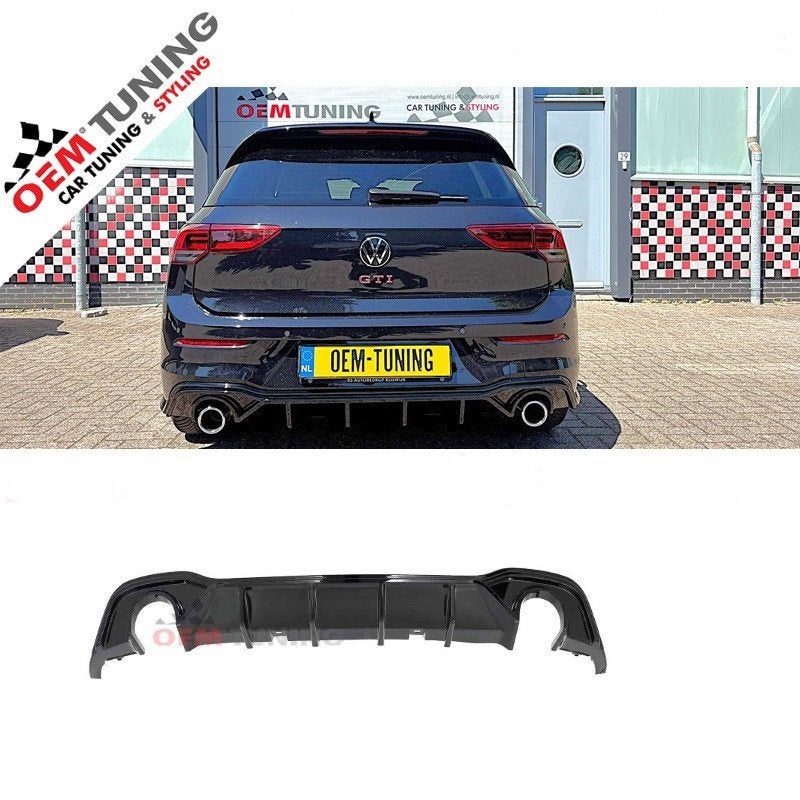 Diffuser 0–0 geschikt voor Golf 8 GTI GTE GTD R Line |, Auto-onderdelen, Volkswagen, Nieuw, Ophalen of Verzenden, Achter