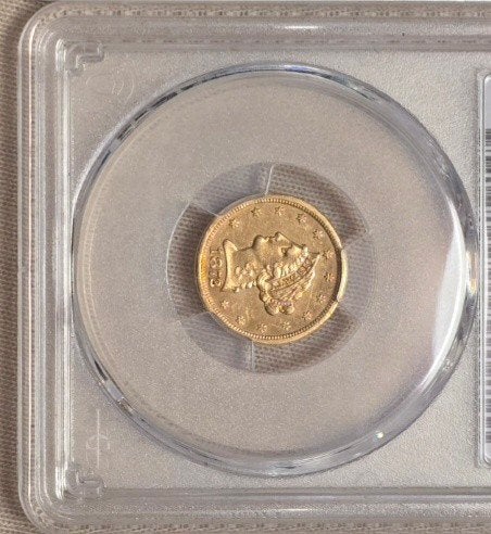 2.5 Dollar Goud 1872 S, Postzegels en Munten, Edelmetalen en Baren, Ophalen, Goud