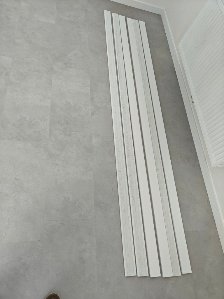 6 Impermo MDF plint | 7x244 cm | Schilderplint Wit - 145241, Bricolage & Construction, Enlèvement, MDF