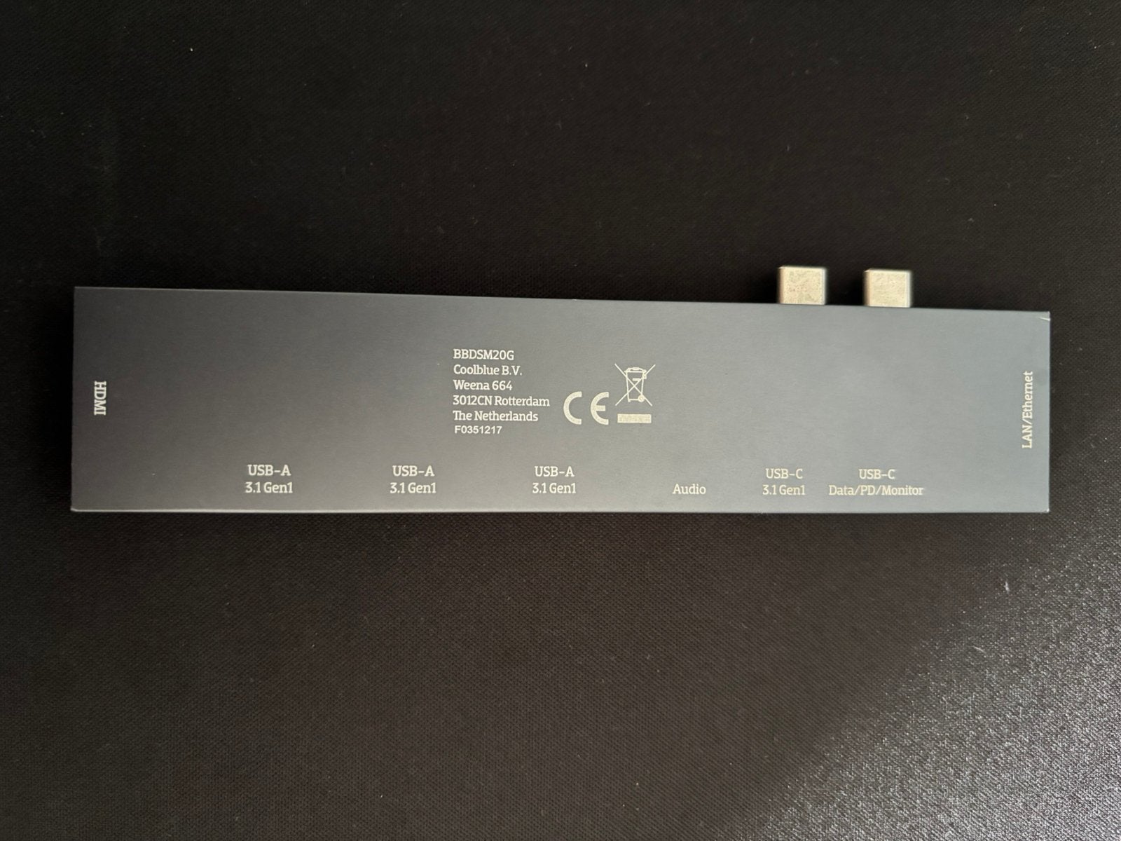 BlueBuilt USB C 8 in 1 macbook docking station, Ophalen of Verzenden, Gebruikt, Docking station, Laptop