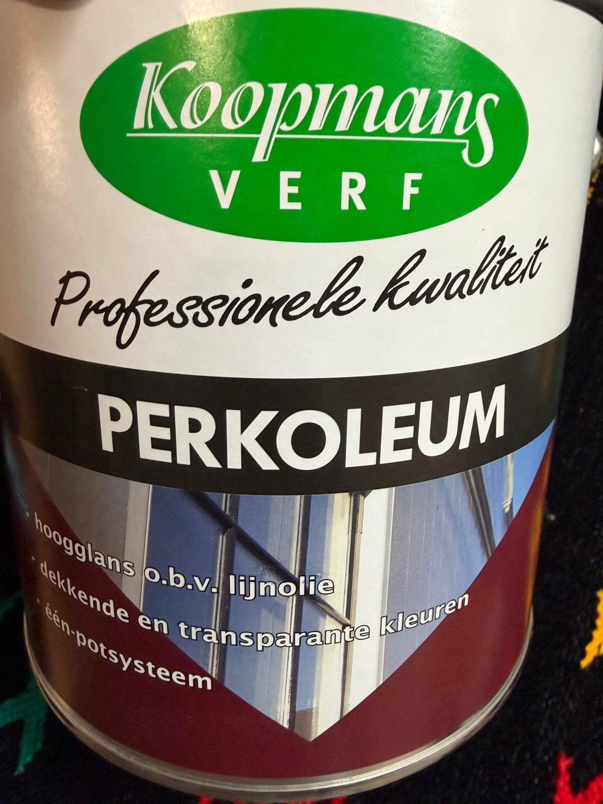Koopmans perkoleum transparante beits teak 2,5liter, Hobby en Vrije tijd, Ophalen of Verzenden, Nieuw