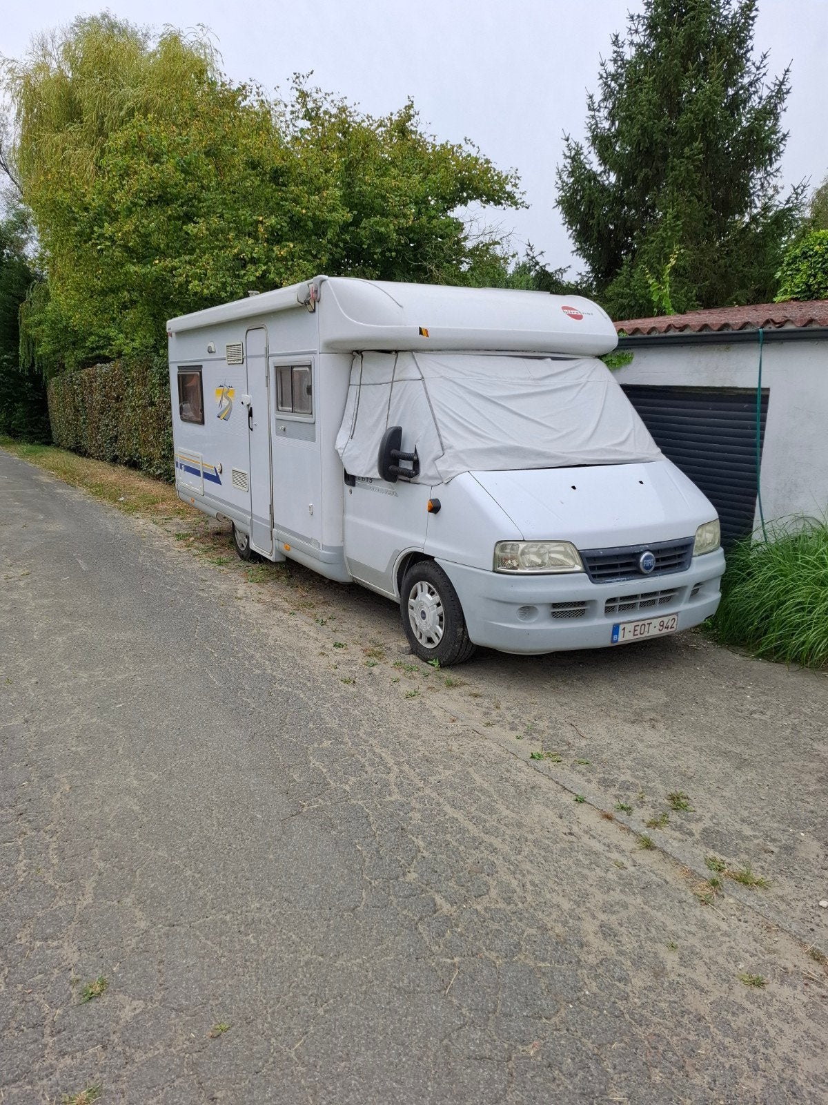 mobilhome te koop, Caravans en Kamperen, Mobilhomes, Standaard zit, Ringverwarming, Fiat, Particulier