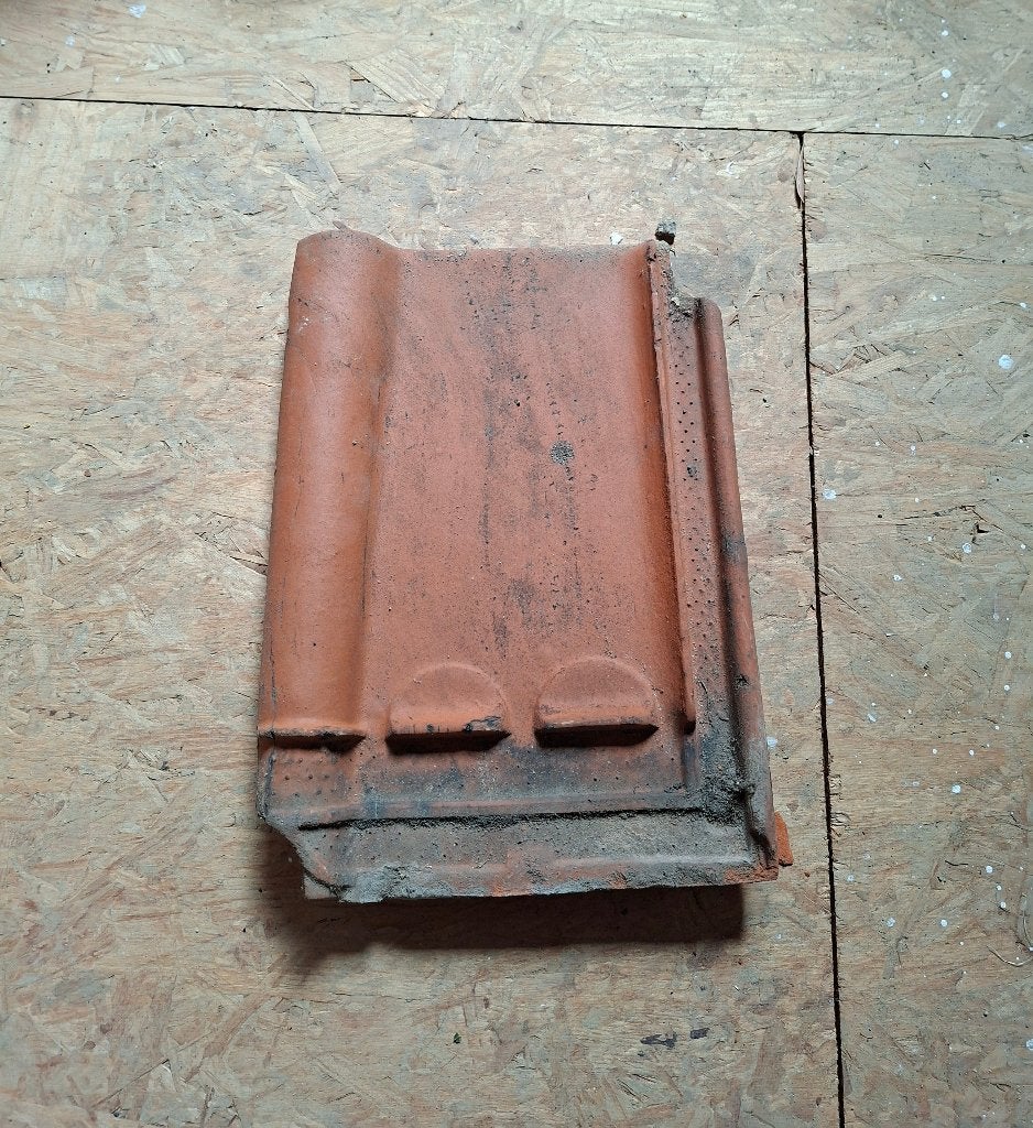 Keramische dakpannen Hennuyères, Doe-het-zelf en Bouw, Dakpannen en Dakbedekking, Ophalen, Rood, Steen of Klei, Dakpannen