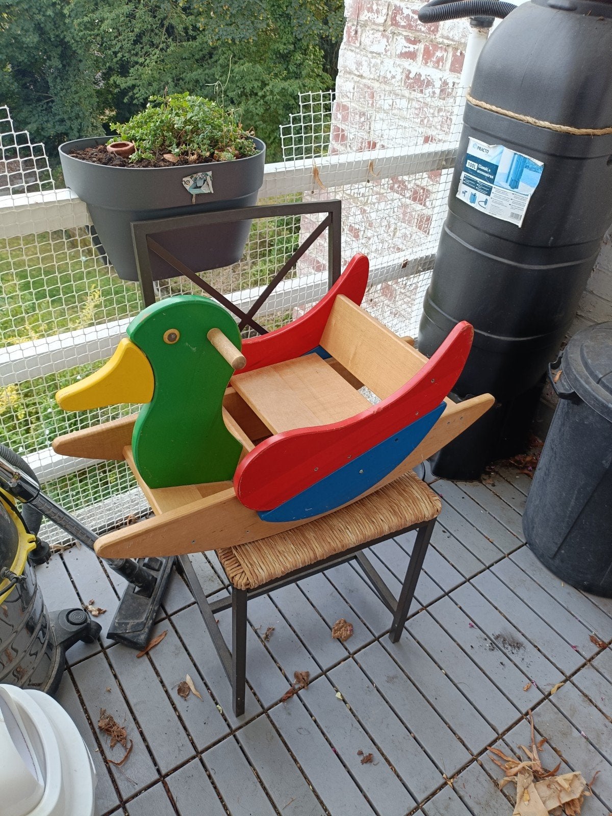 Canard à bascule en bois pour enfant, Enlèvement