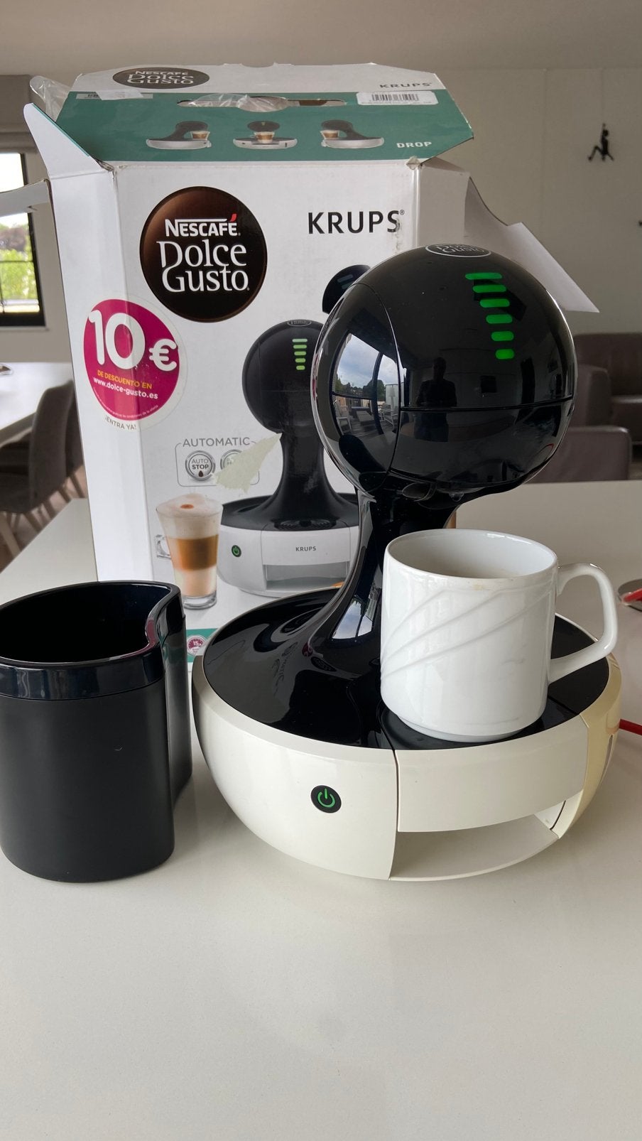 Dolce Gusto Krups Drop automatisch koffieapparaat, Elektronische apparatuur, Gebruikt, Koffiemachine, Ophalen of Verzenden, Koffiepads en cups