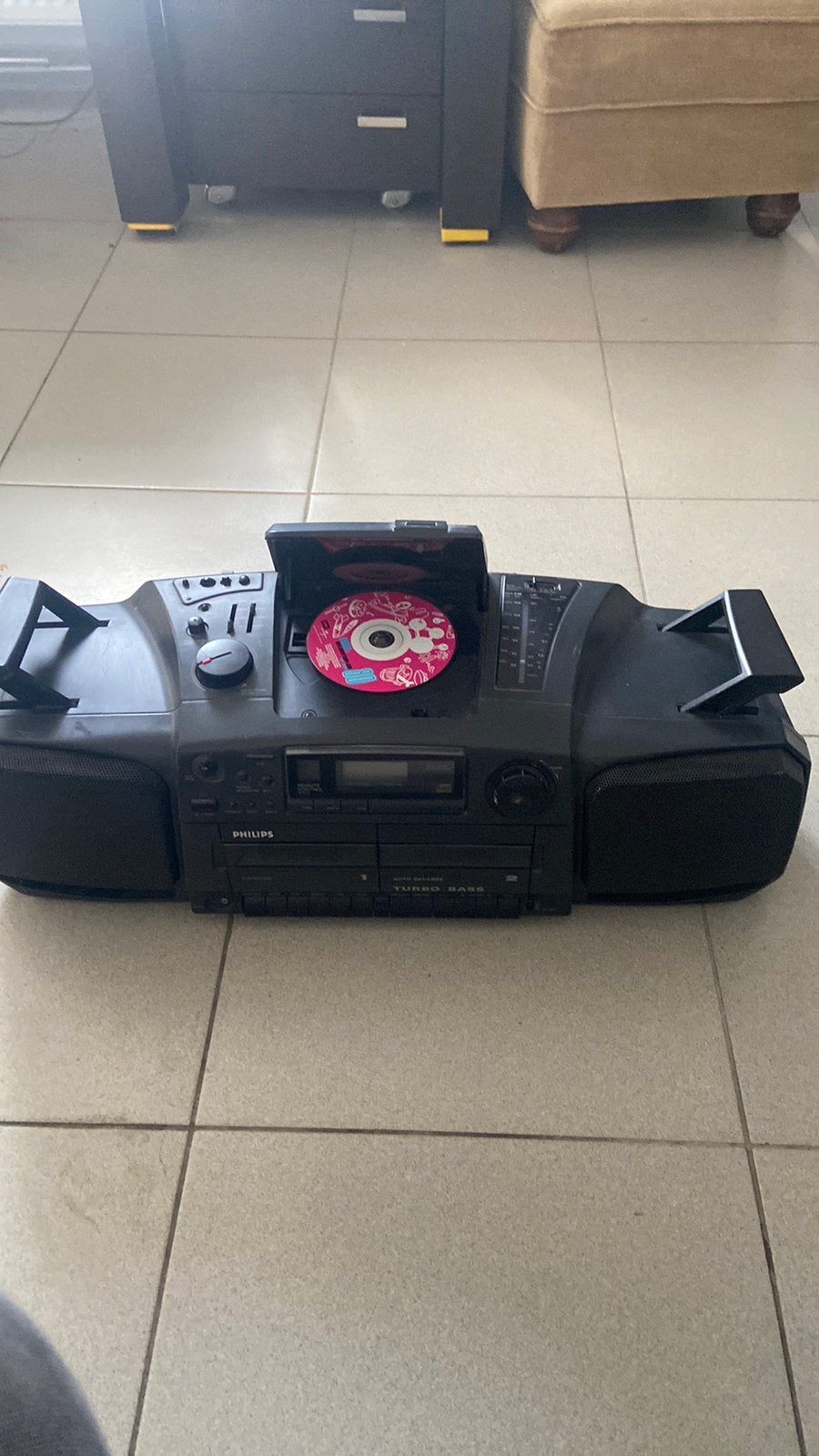 Philips boombox, TV, Hi-fi & Vidéo, Radios, Enlèvement, Utilisé, Radio