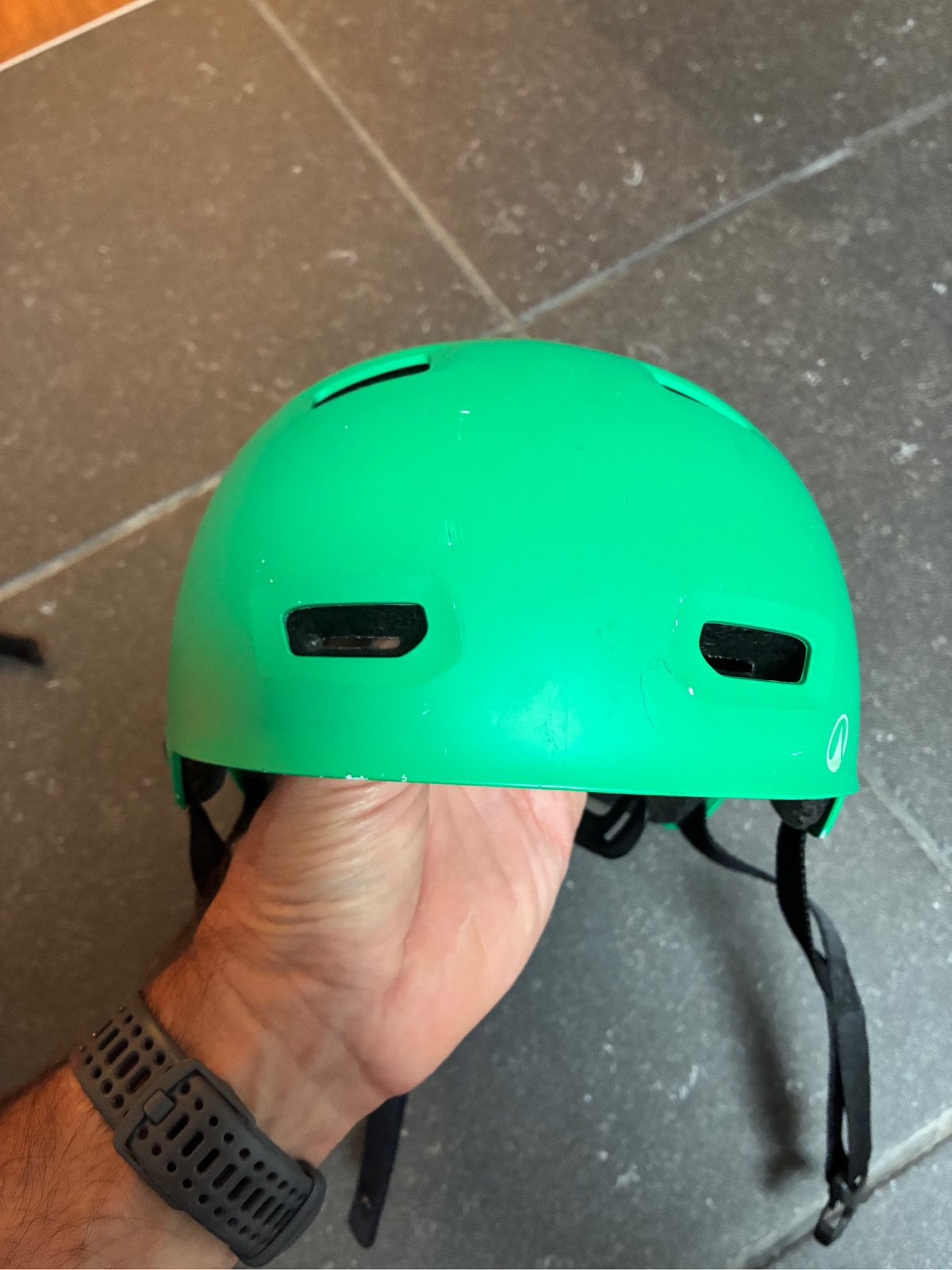 Casque vélo enfant vert – taille S (52–55 cm) – 7 €, Enlèvement, Comme neuf, S