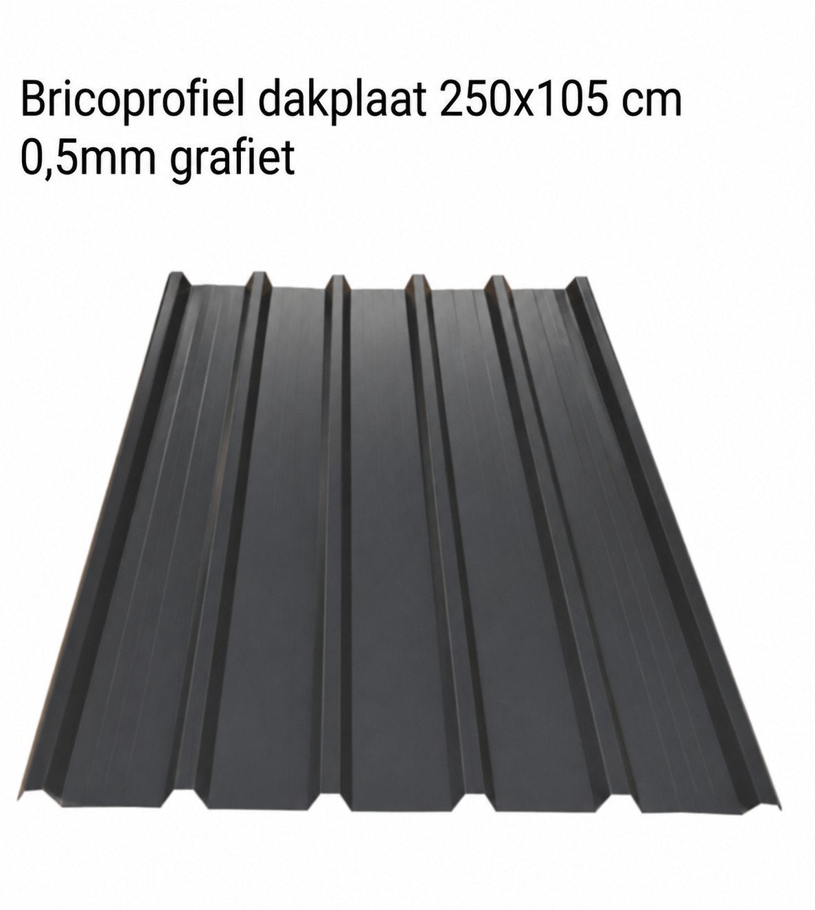 12 dakplaten grafiet 1,05 x 2,5  m, Ophalen, Zo goed als nieuw